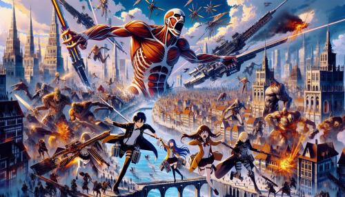 anime et digital art attaque des titans