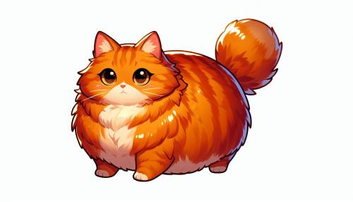 Fat orange cat 