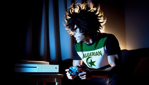 I want lufy with algerien te-shrt and he play with xbox seris S