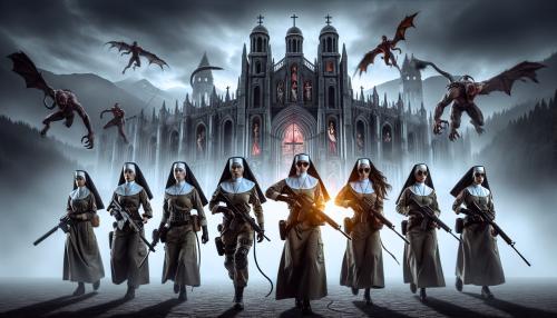 7 warrior nuns storming a demonic castle.