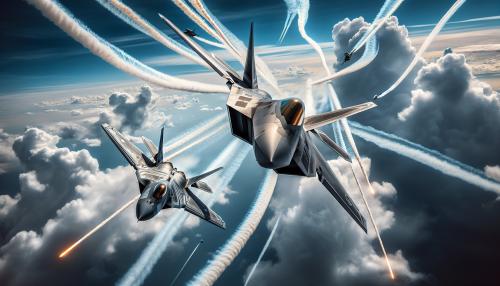 f22 su57 dogfight